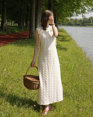 [1st Re-release] (ORIGINAL) Lace Heart Neck A-Line Long Dress