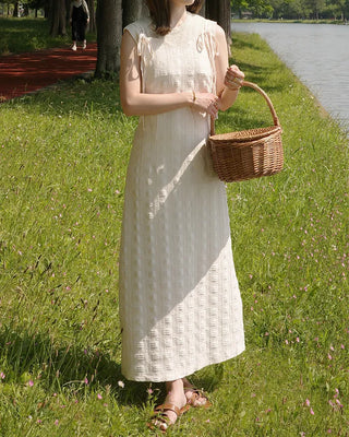 [1st Re-release] (ORIGINAL) Lace Heart Neck A-Line Long Dress