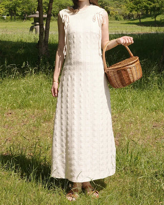 [1st Re-release] (ORIGINAL) Lace Heart Neck A-Line Long Dress
