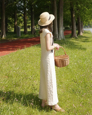 [1st Re-release] (ORIGINAL) Lace Heart Neck A-Line Long Dress