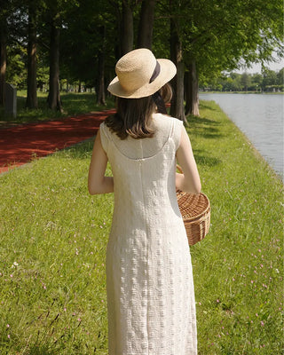 [1st Re-release] (ORIGINAL) Lace Heart Neck A-Line Long Dress