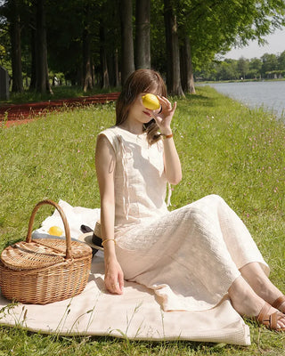 [1st Re-release] (ORIGINAL) Lace Heart Neck A-Line Long Dress