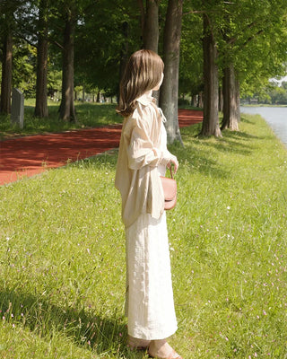 [1st Re-release] (ORIGINAL) Lace Heart Neck A-Line Long Dress