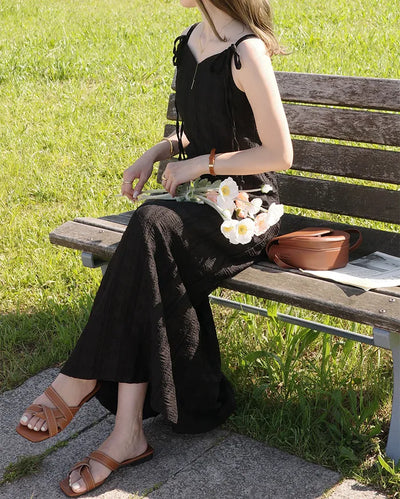 [1st Re-release] (ORIGINAL) Lace Heart Neck A-Line Long Dress