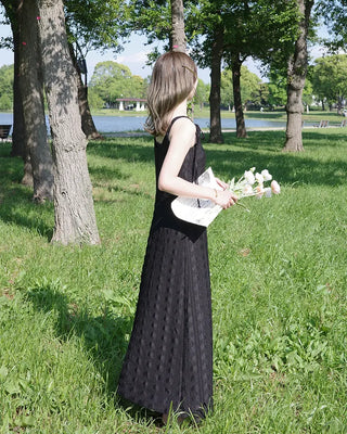 [1st Re-release] (ORIGINAL) Lace Heart Neck A-Line Long Dress