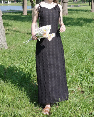[1st Re-release] (ORIGINAL) Lace Heart Neck A-Line Long Dress