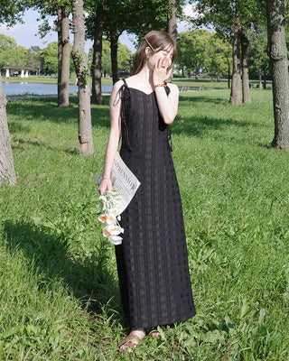 [1st Re-release] (ORIGINAL) Lace Heart Neck A-Line Long Dress