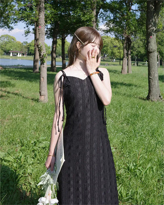 [1st Re-release] (ORIGINAL) Lace Heart Neck A-Line Long Dress