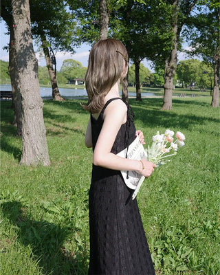 [1st Re-release] (ORIGINAL) Lace Heart Neck A-Line Long Dress