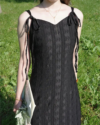 [1st Re-release] (ORIGINAL) Lace Heart Neck A-Line Long Dress