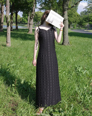 [1st Re-release] (ORIGINAL) Lace Heart Neck A-Line Long Dress