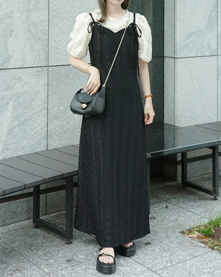 [1st Re-release] (ORIGINAL) Lace Heart Neck A-Line Long Dress