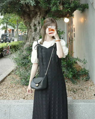 [1st Re-release] (ORIGINAL) Lace Heart Neck A-Line Long Dress