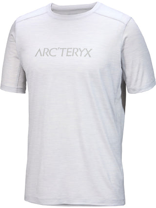 [arcteryx] Ionia Merino Wool Arcward Logo Short Sleeve Men's - Solitude Heather / Void