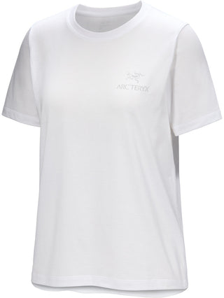 [arcteryx] Crag SL Cotton Emblem Crew Short Sleeve Women's - White Light