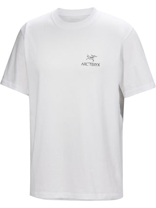 [arcteryx] Crag SL Cotton Bird Ward Short Sleeve Men's - White Light / Black