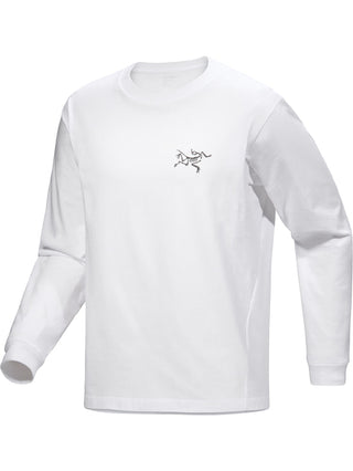 [arcteryx] Crag Cotton Long Sleeve Men's - White Light / Black