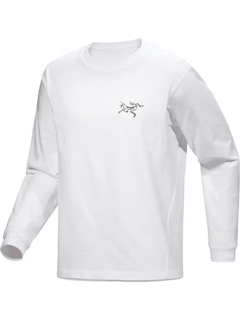 [arcteryx] Crag Cotton Long Sleeve Men's - White Light / Black