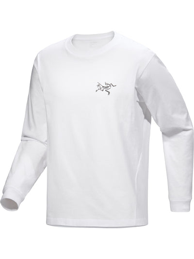 [arcteryx] Crag Cotton Long Sleeve Men's - White Light / Black