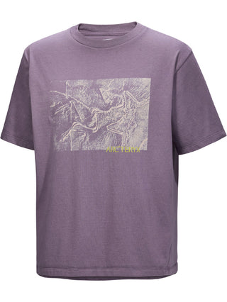 [arcteryx] Crag Cotton Lithographica Short Sleeve Men's - Lt Moondrop