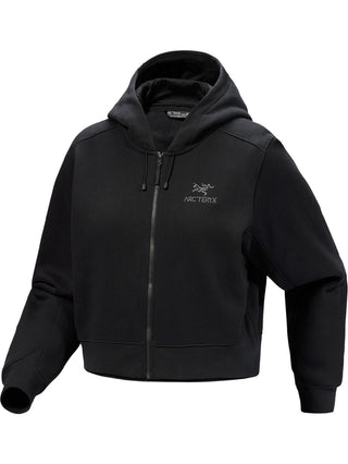 [arcteryx] Emblem Fleece Full-Zip Crop Hoodie for Women - Black