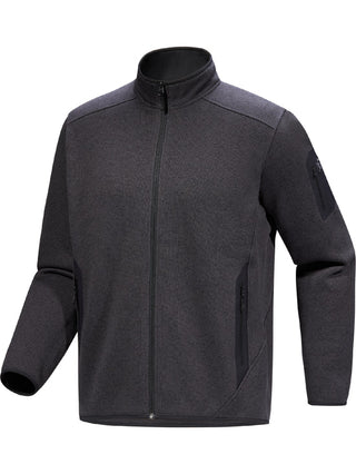 [arcteryx] Covert Cardigan for Men - Dark Stratus Hardwear / Black Sapphire - Black Heather II