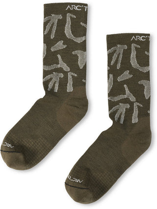 [arcteryx] Merino Wool Grotto Mid Socks - Tatsu / White