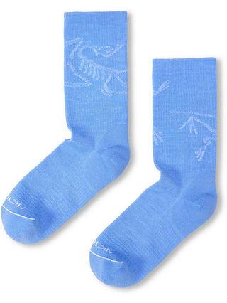 [arcteryx] Merino Wool Mid Bird Socks - Glacial / White