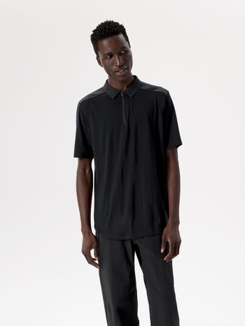 [arcteryx] Frame Short Sleeve Polo for Men - Black