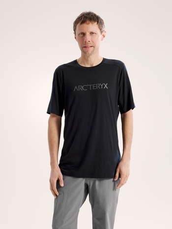 [arcteryx] Ionia Merino Wool Arcward Logo Short Sleeve Men's - Black