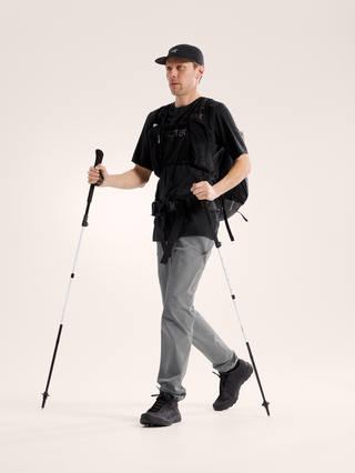 [arcteryx] Ionia Merino Wool Arcward Logo Short Sleeve Men's - Black
