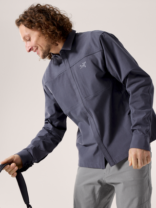 [arcteryx] Cronin Cotton Overshirt for Men - Dk Stratus