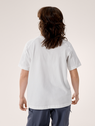 [arcteryx] Crag Cotton Little Bird Crew Short Sleeve Women's - White Light / White