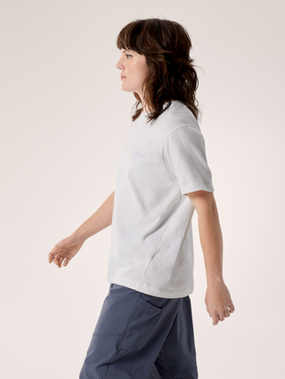 [arcteryx] Crag Cotton Little Bird Crew Short Sleeve Women's - White Light / White
