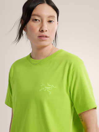 [arcteryx] Crag Cotton Little Bird Crew Short Sleeve Women's - Mantis