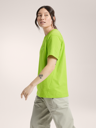 [arcteryx] Crag Cotton Little Bird Crew Short Sleeve Women's - Mantis