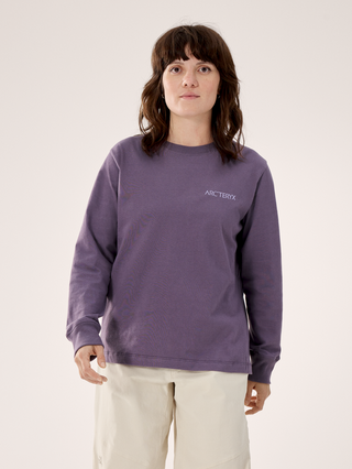 [arcteryx] Crag Cotton Bird Crew Long Sleeve Women's - Lt Moondrop