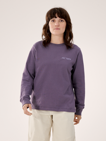 [arcteryx] Crag Cotton Bird Crew Long Sleeve Women's - Lt Moondrop