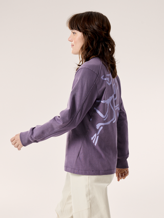 [arcteryx] Crag Cotton Bird Crew Long Sleeve Women's - Lt Moondrop