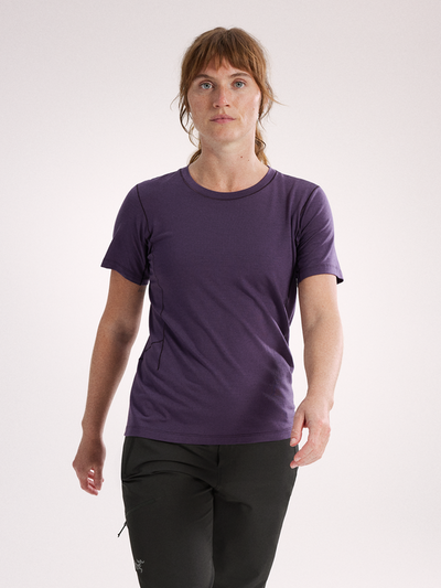 [arcteryx] Lana Merino Wool Crew Short Sleeve Women's - Moondrop
