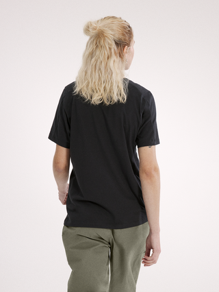 [arcteryx] Crag SL Cotton Emblem Crew Short Sleeve Women's - Black