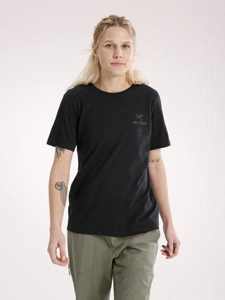 [arcteryx] Crag SL Cotton Emblem Crew Short Sleeve Women's - Black