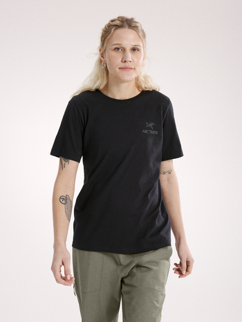 [arcteryx] Crag SL Cotton Emblem Crew Short Sleeve Women's - Black