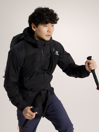 [arcteryx] Atom Hoodie for Men - Carob / Blk / Dynasty