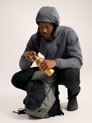 [arcteryx] Atom Hoodie for Men - Cloud / Black