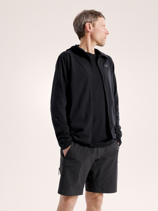 [arcteryx] Kyanite Lightweight Hoodie for Men - Black