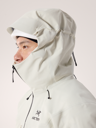 [arcteryx] Alpha SV Jacket for Men - Sea Salt / Black