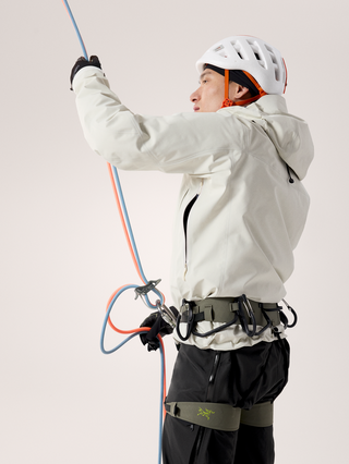 [arcteryx] Alpha SV Jacket for Men - Sea Salt / Black