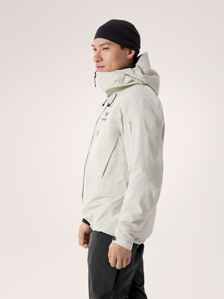[arcteryx] Alpha SV Jacket for Men - Sea Salt / Black