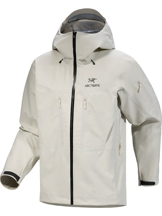 [arcteryx] Alpha SV Jacket for Men - Sea Salt / Black